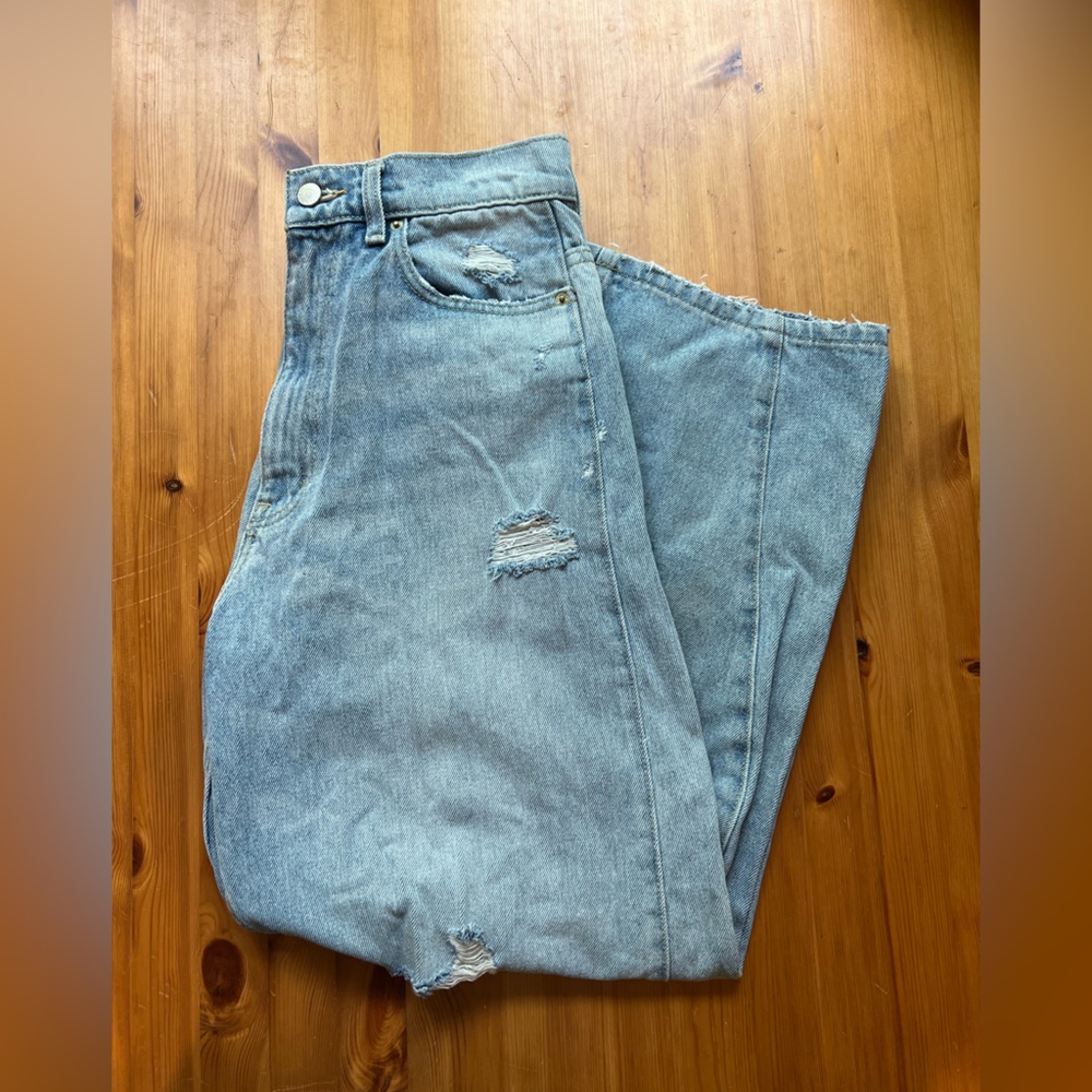 Distressed jeans